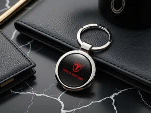 Tesla Porte-clés Élégants Alliage Métal Brillant
